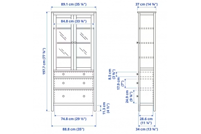 Шкаф для посуды Кантри 23