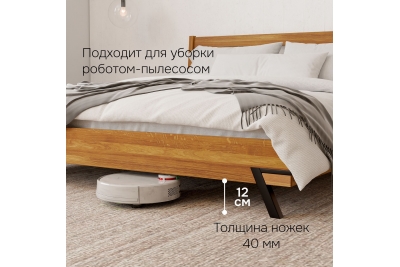 Кровать Флеверс 200х200 (дуб/масло)