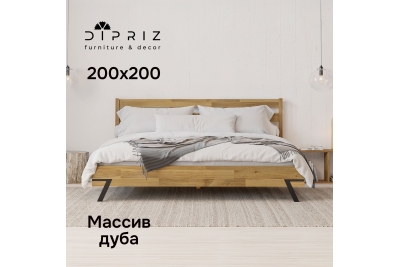 Кровать Флеверс 200х200 (дуб/масло)