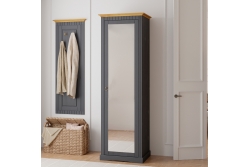 Шкаф для обуви с зеркалом Неаполь