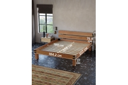 Кровать OAK 180х200 (дуб/масло)