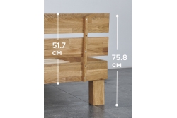 Кровать OAK 180х200 (дуб/масло)